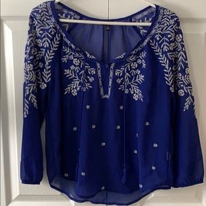 polyester blouse